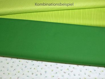 Bio-Cretonne Streifen hellgrün/grün